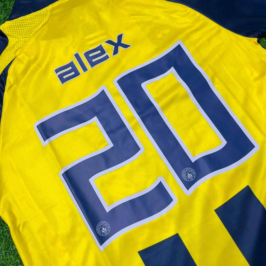 Alex de Souza Fenerbahçe 2007 2008 Home Retro Football Jersey