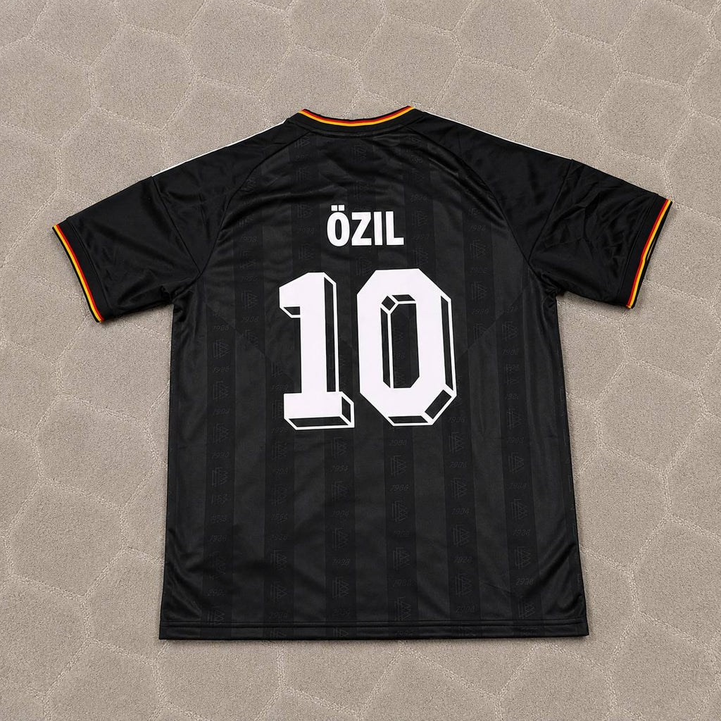 Mesut Özil 10 Germany Black Retro Football Jersey