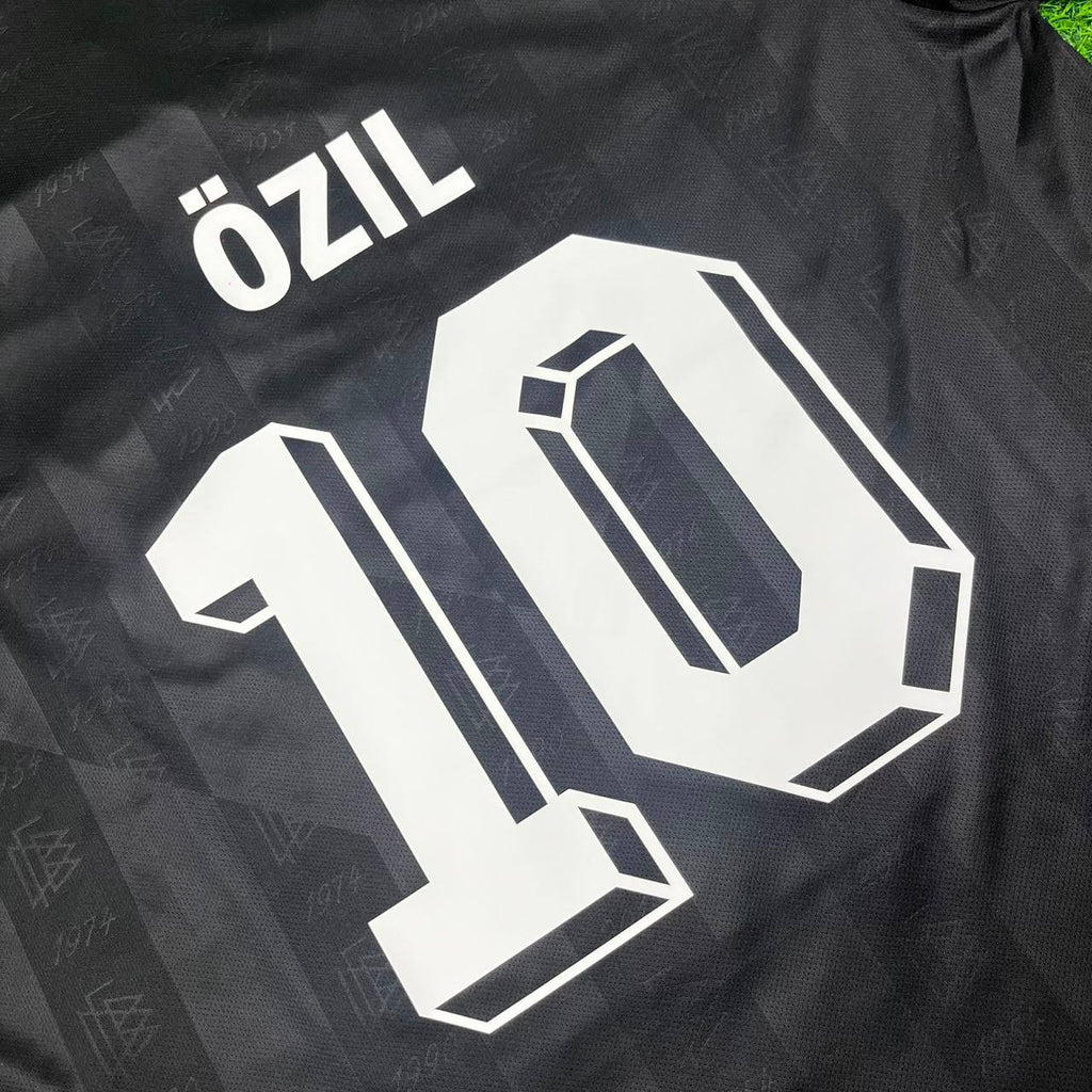 Mesut Özil 10 Germany Black Retro Football Jersey