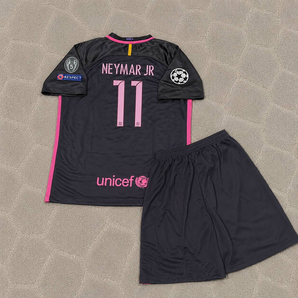 Neymar Jr Barcelona 2016-2017 Retro Kids Football Jersey