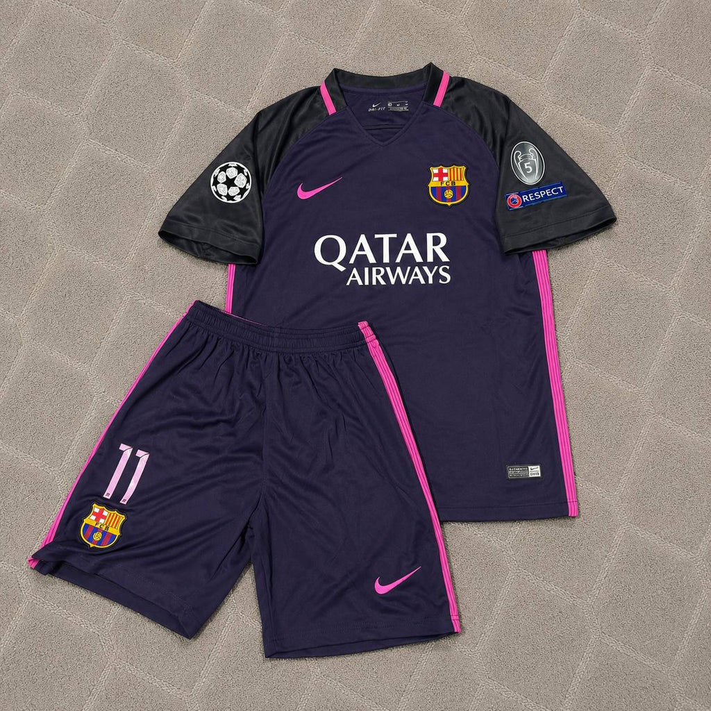Neymar Jr Barcelona 2016-2017 Retro Kids Football Jersey