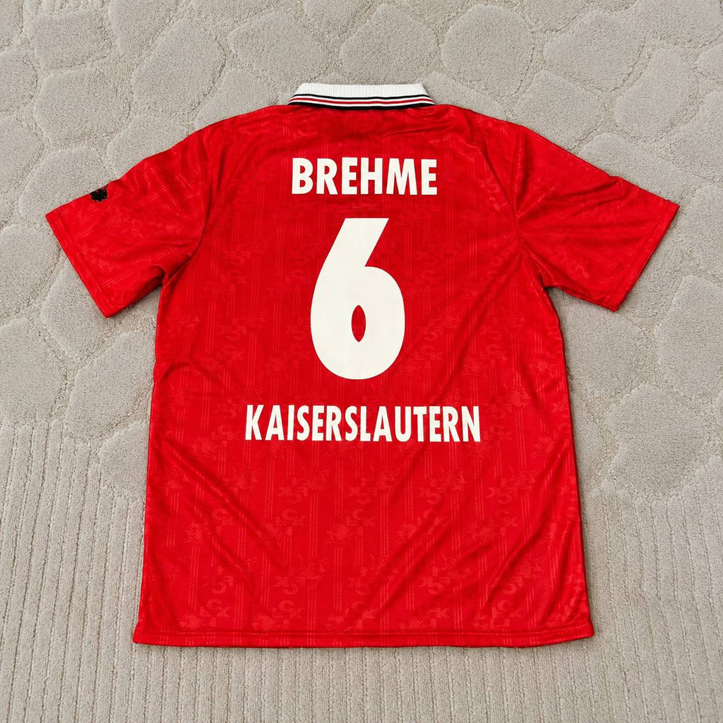 Andreas Brehme 1. FC Kaiserslautern 1996-1998 Heim Retro Fussballtrikot