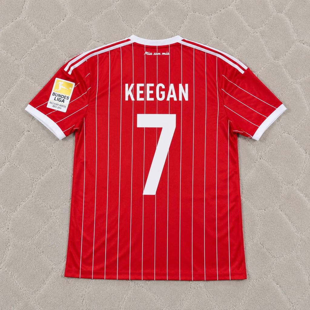Kevin Keegan Hamburger SV Rotes Heimtrikot Retro Fußballtrikot