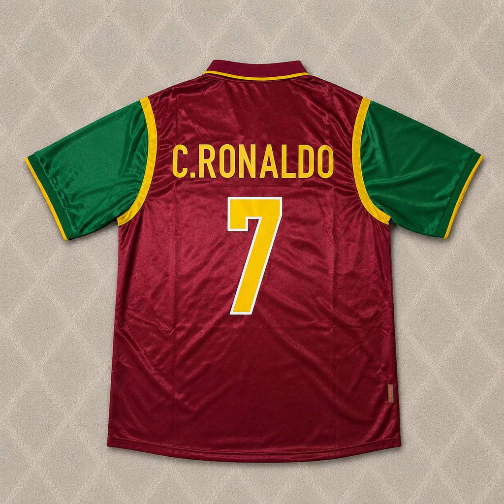 Cristiano Ronaldo #7 Portugal 2003 International Debut Retro Jersey