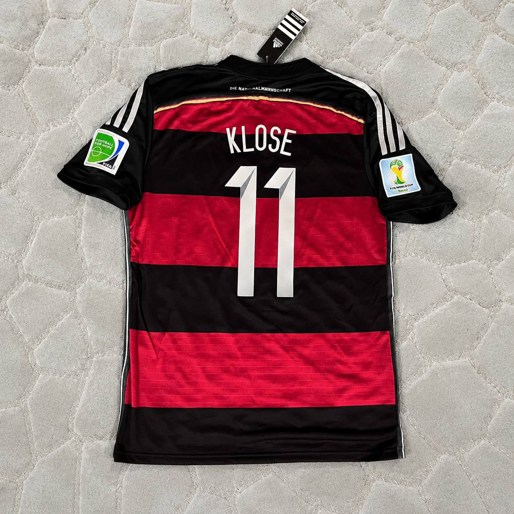 Miroslav Klose Germany 2014 World Cup Black Red Retro Jersey Trikot