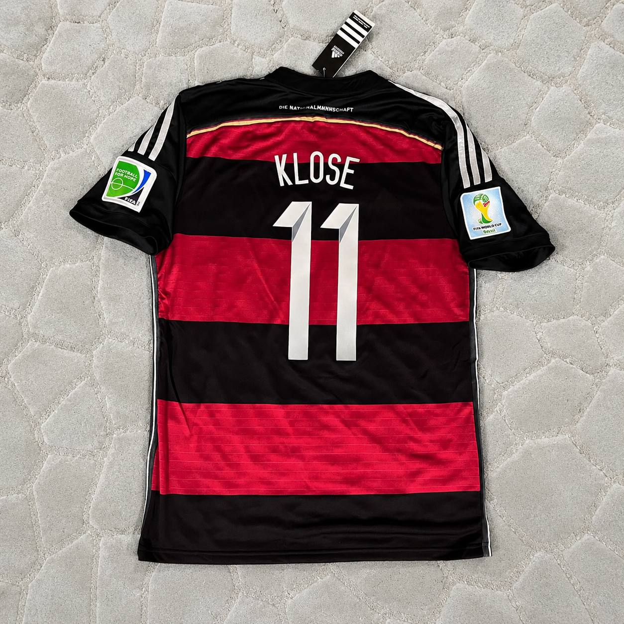 Miroslav Klose Germany 2014 World Cup Black Red Retro Jersey Trikot