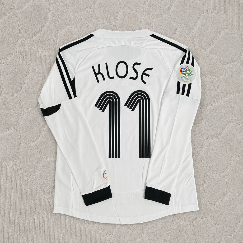 Miroslav Klose Germany 2006 World Cup Long Sleeve White Football Jersey