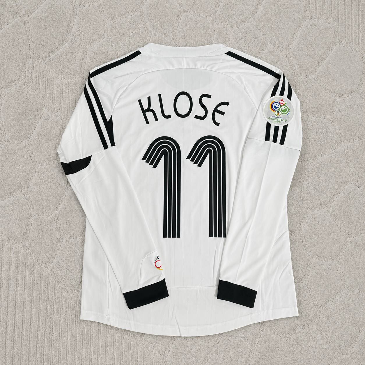 Miroslav Klose Germany 2006 World Cup Long Sleeve White Football Jersey