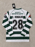 Cristiano Ronaldo Sporting CP Debut Retro Football Jersey Kit