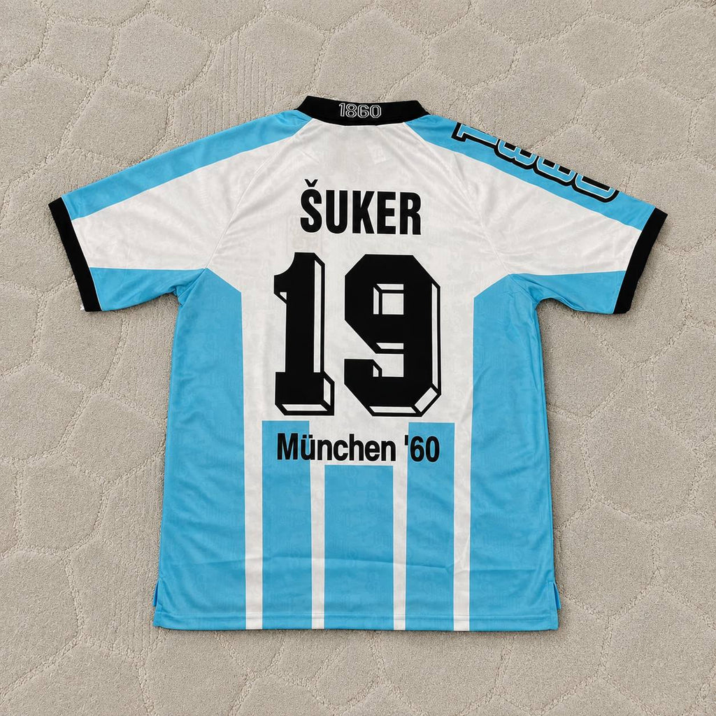 Davor Suker 1860 Munich Retro Football Jersey Kit