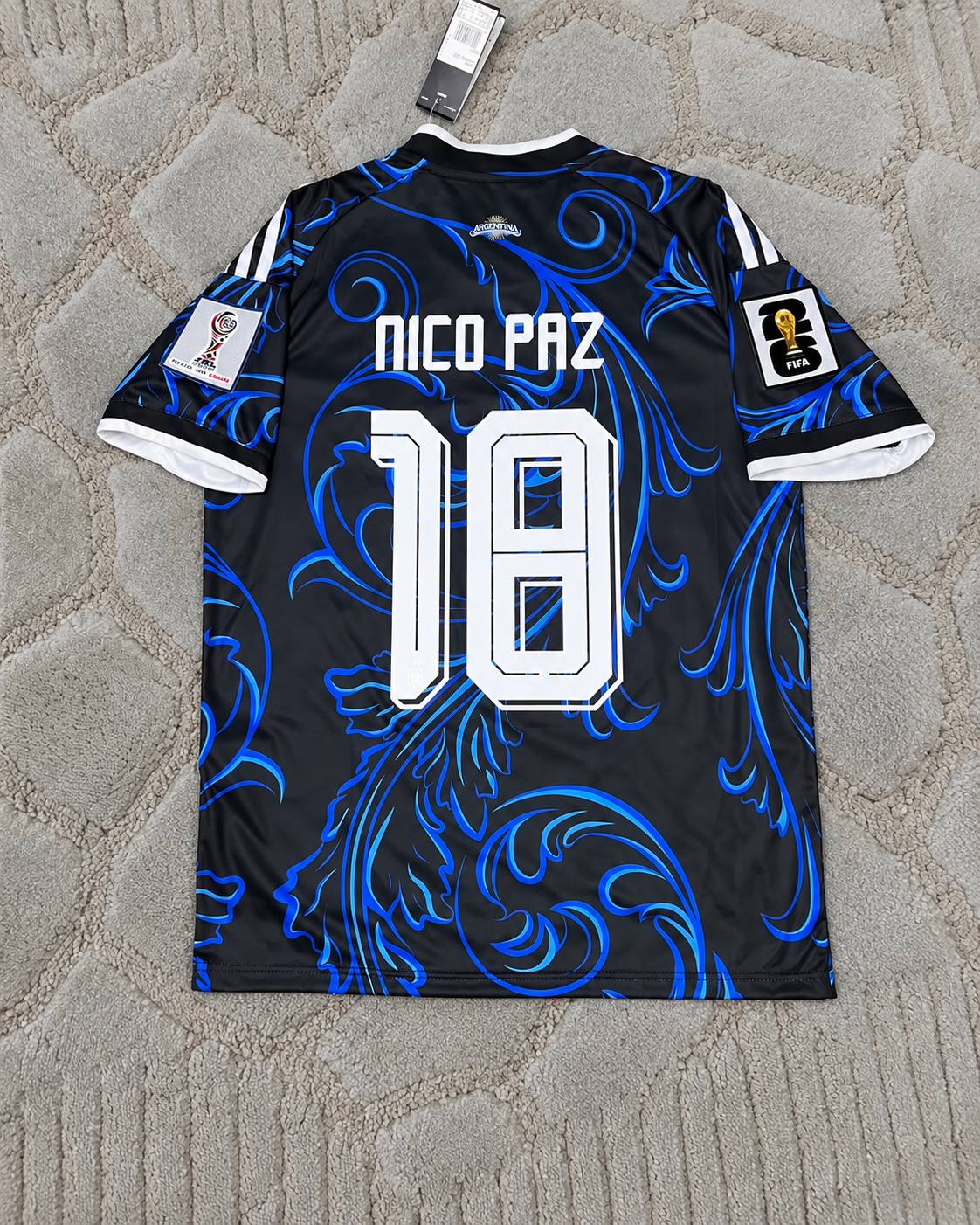 Nico Paz Argentina 2026 World Cup Home Football Shirt -Jersey Kit 