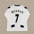 David Beckham Manchester United 2000-2001 White Retro Football Jersey Kit