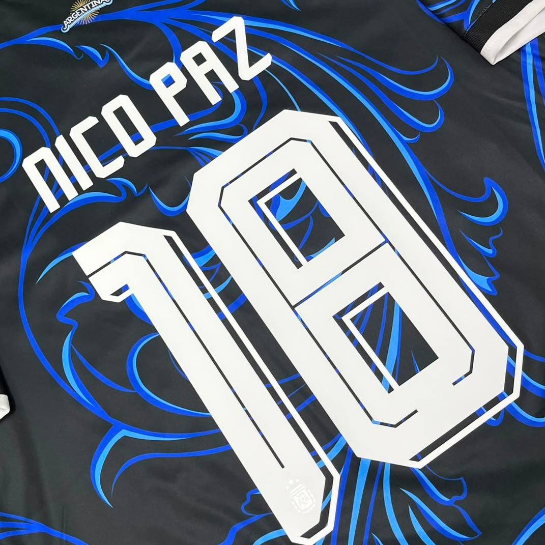 Nico Paz Argentina 2026 World Cup Home Football Shirt -Jersey Kit 