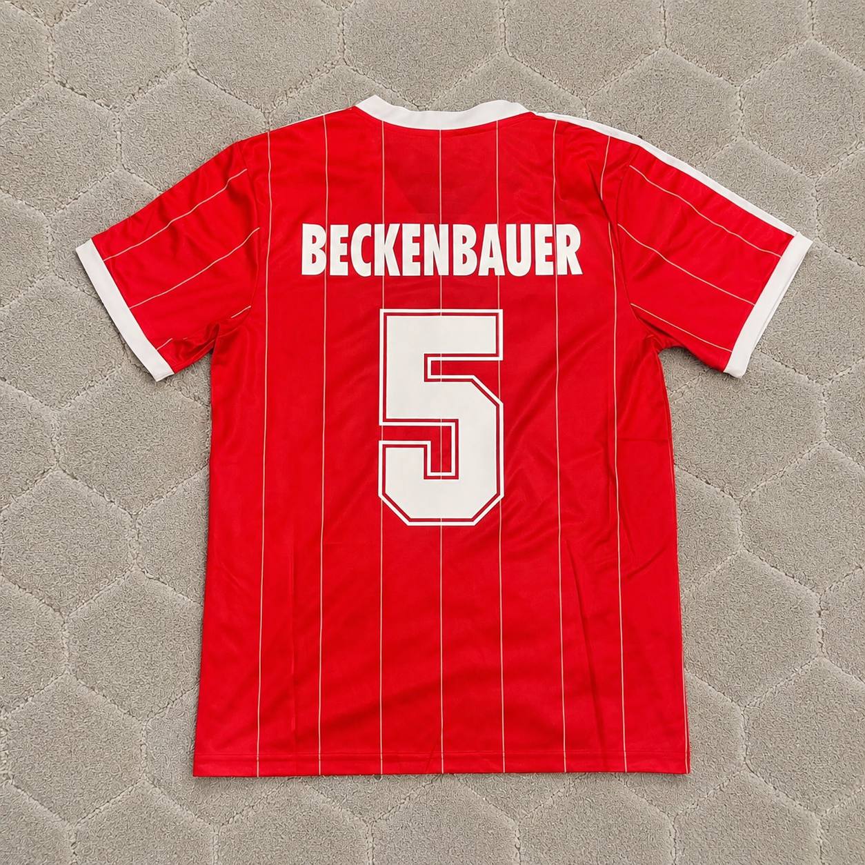 Franz Beckenbauer Hamburger SV Rotes Heimtrikot Retro Fußballtrikot