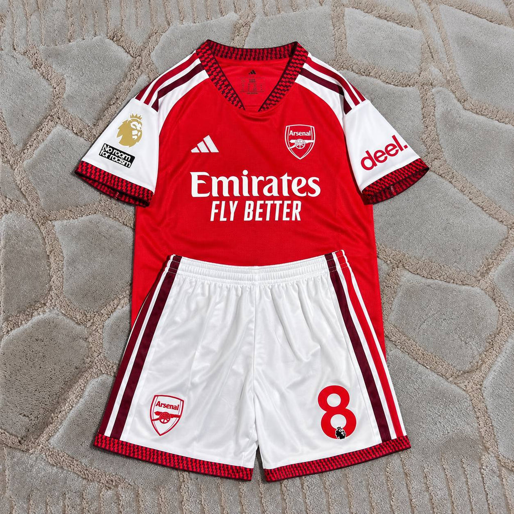 Martin Odegaard #8 Arsenal New Season 2026-2027 Kids Home Football Shirt - Jersey Kit