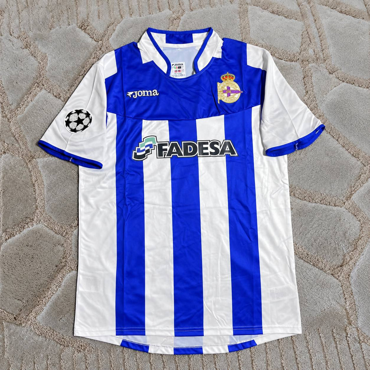 Juan Carlos Valeron #21 Deportivo La Coruna 2003-2004 Retro Home Football Shirt - Jersey Kit - Trikot Maillot Magliaa