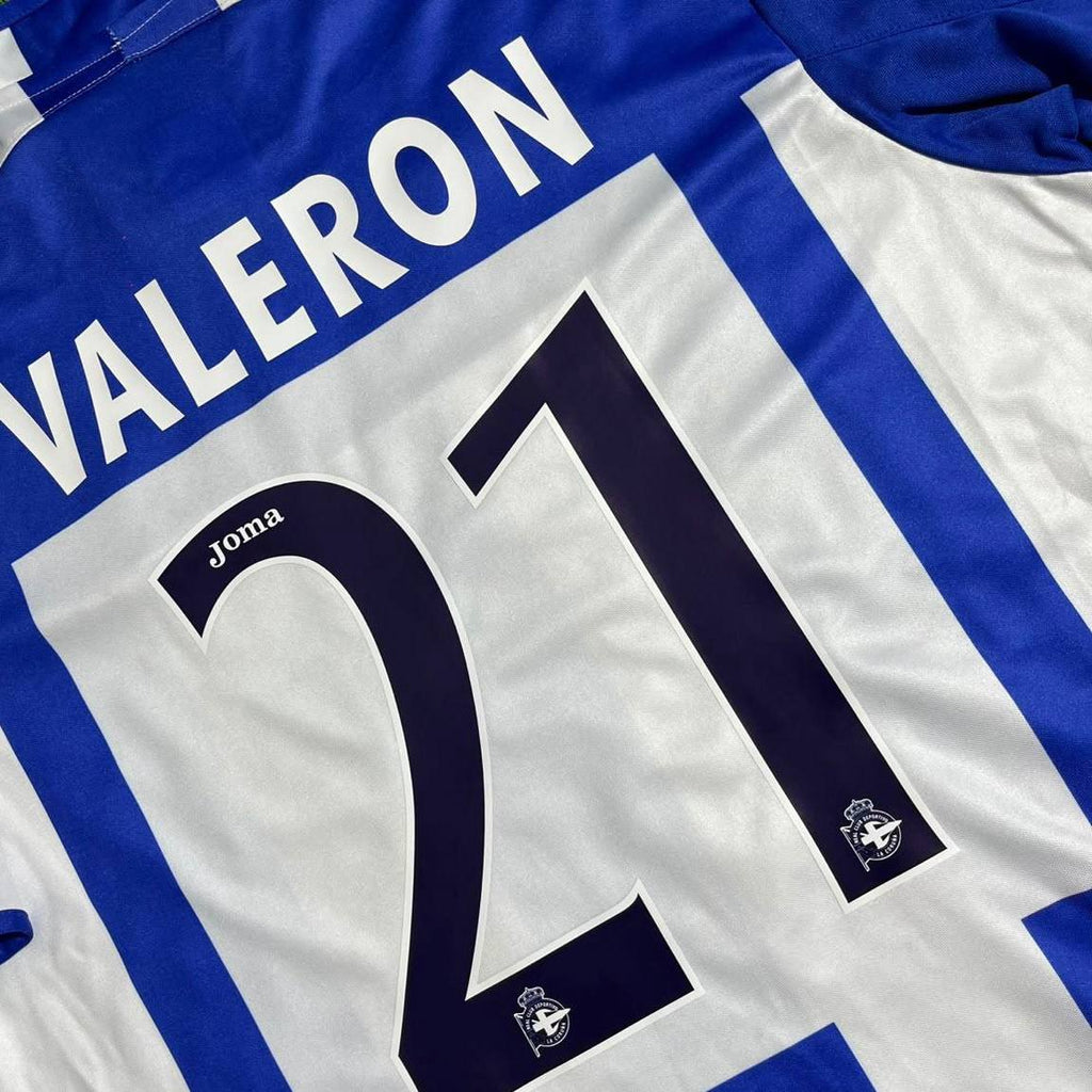Juan Carlos Valeron #21 Deportivo La Coruna 2003-2004 Retro Home Football Shirt - Jersey Kit - Trikot Maillot Magliaa