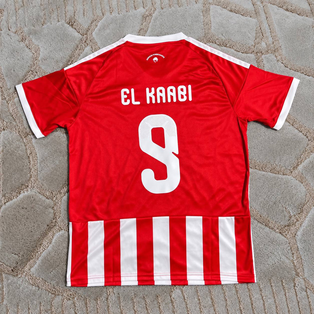Ayoub El Kaabi #9 Olympiacos 2026-2027 Home Football Shirt - Jersey Kit - Trikot Maillot