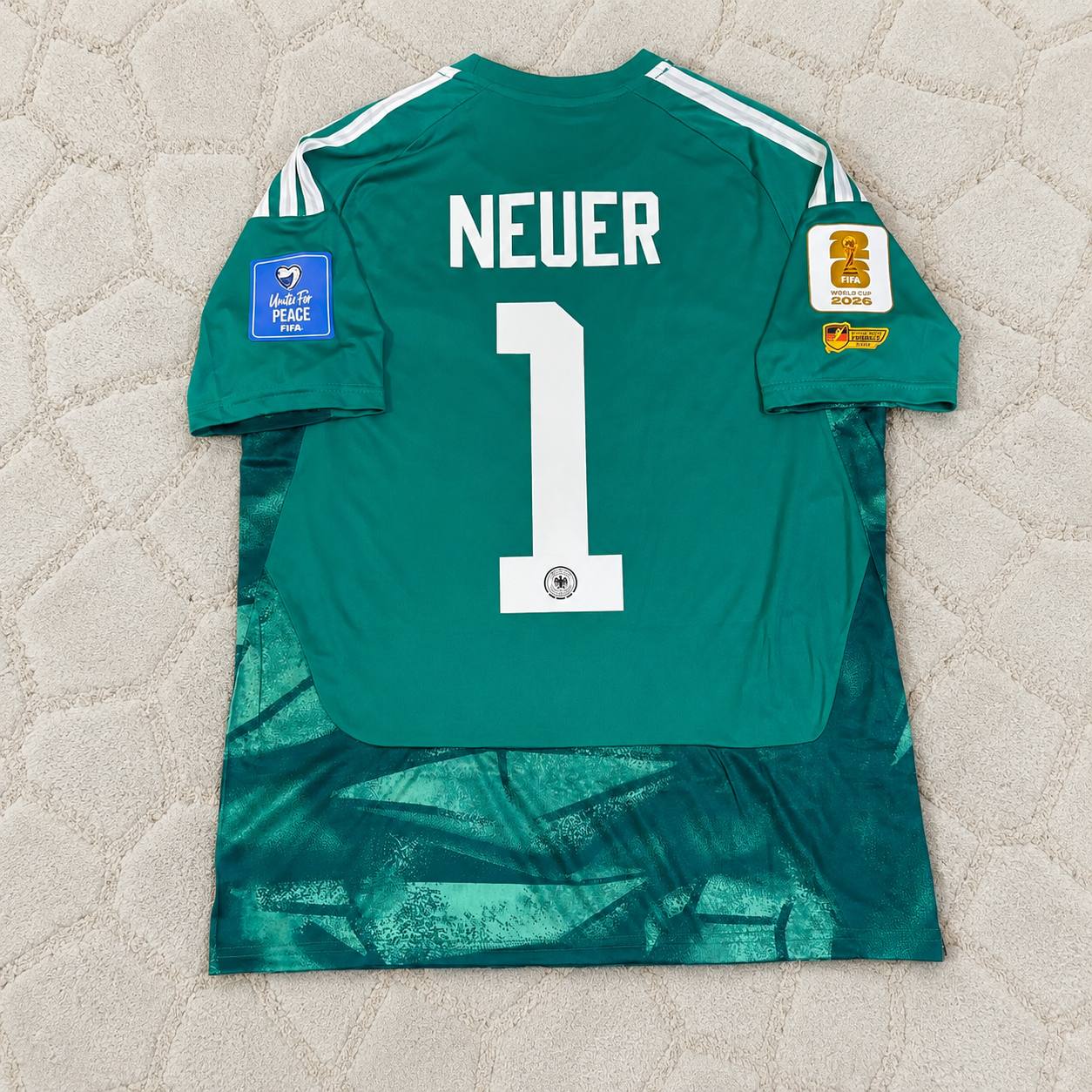 Manuel Neuer Germany 2026 World Cup Goalkeeper Legacy Patch Football Jersey