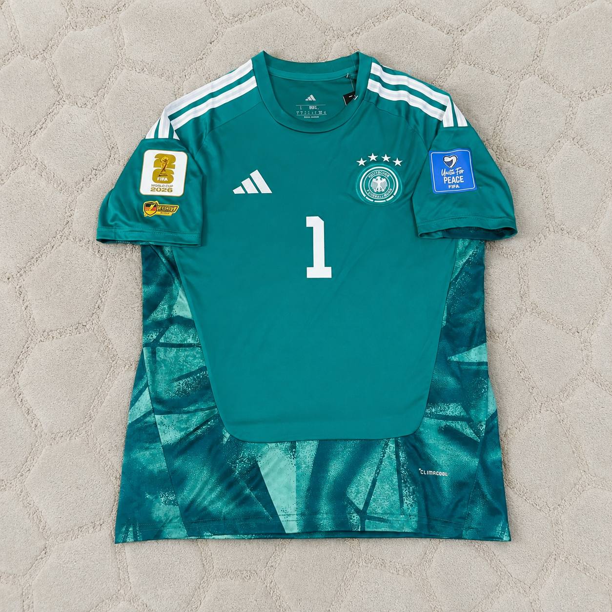 Manuel Neuer Germany 2026 World Cup Goalkeeper Legacy Patch Football Jersey
