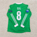 Mesut Ozil Germany EURO 2012 Long Sleeve Green Retro Football Jersey
