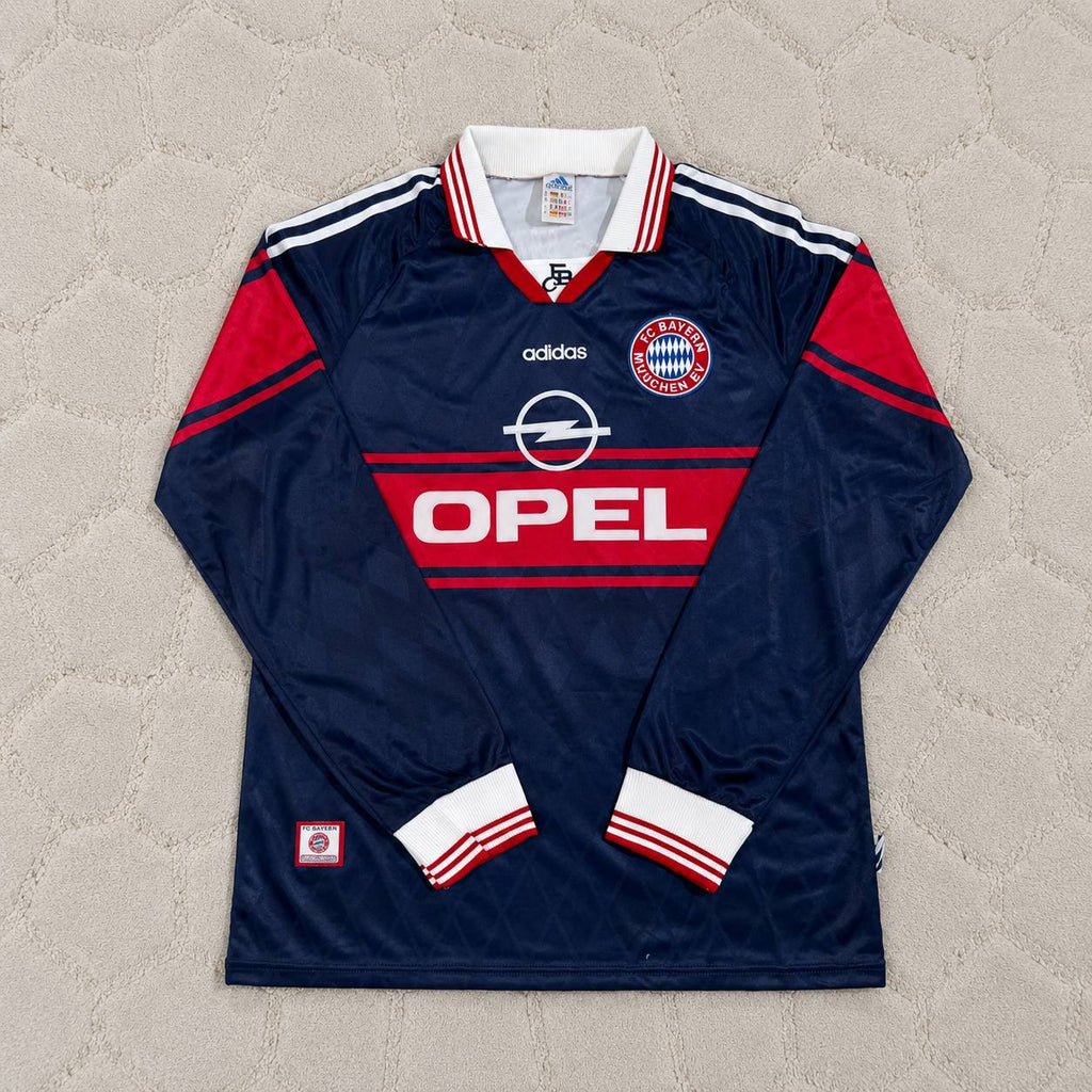Mario Basler FC Bayern München 1997/98 Saison Langarm Heim Retro Trikot