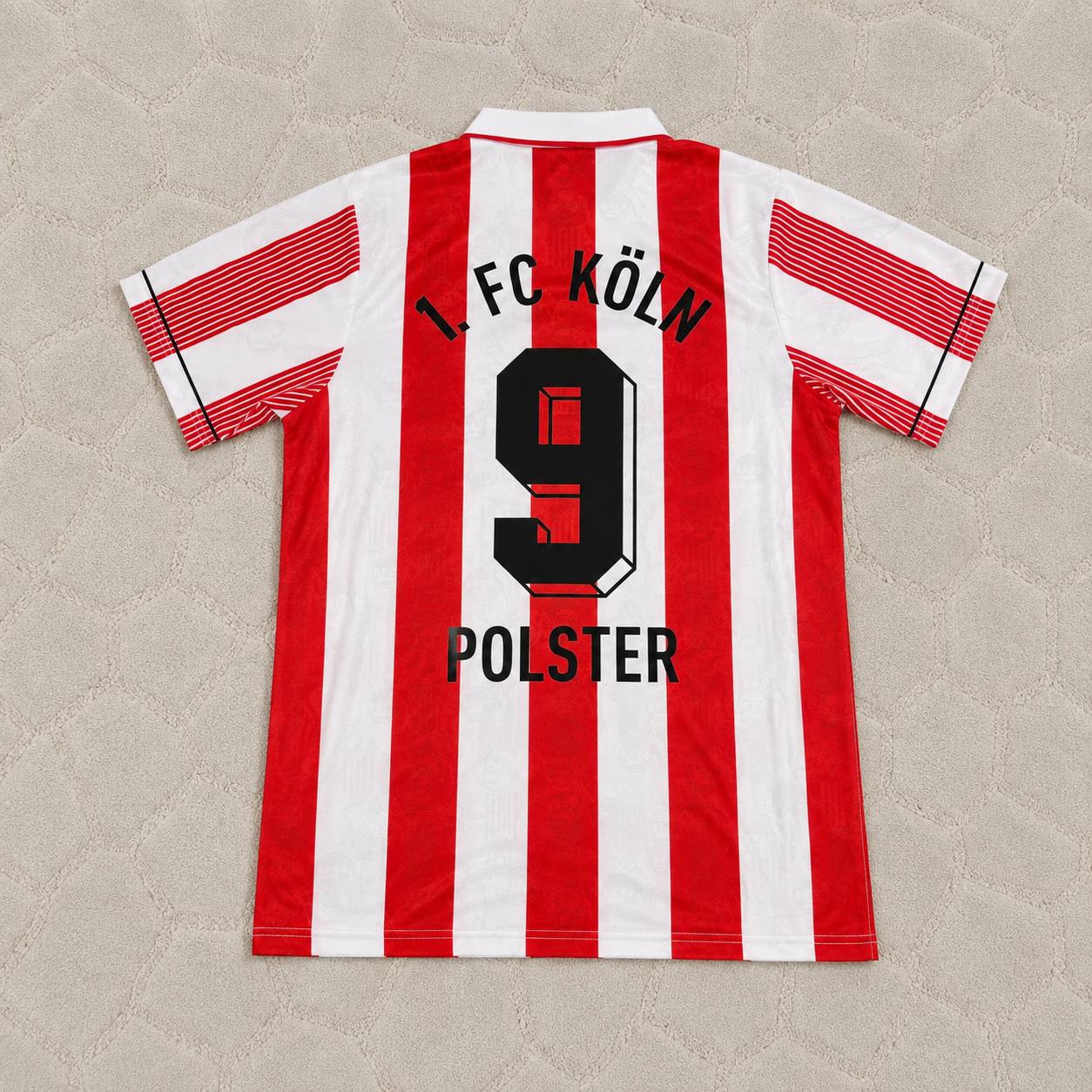 Toni Polster #9 FC Köln Retro Trikot Fußballtrikot