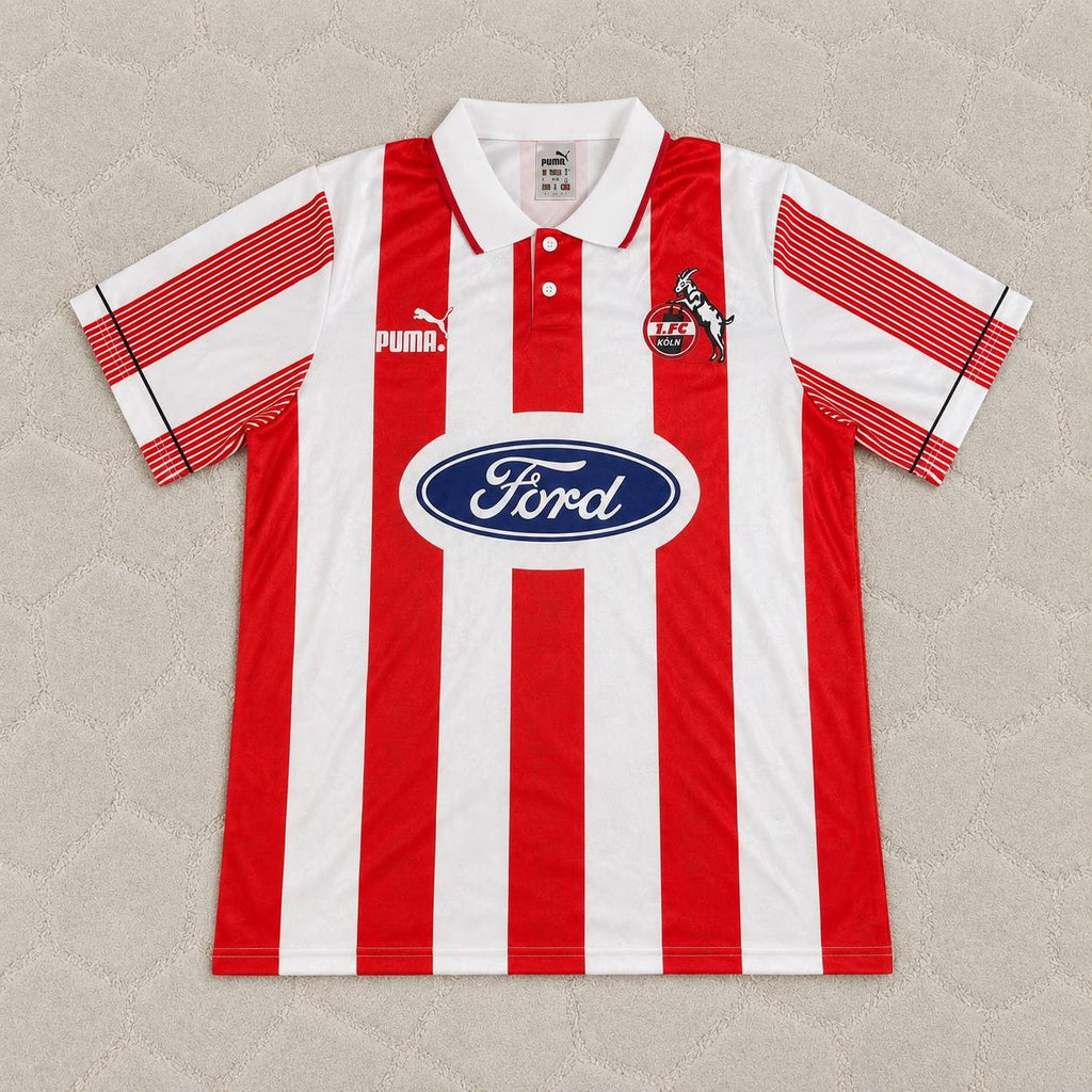 Toni Polster #9 FC Köln Retro Trikot Fußballtrikot