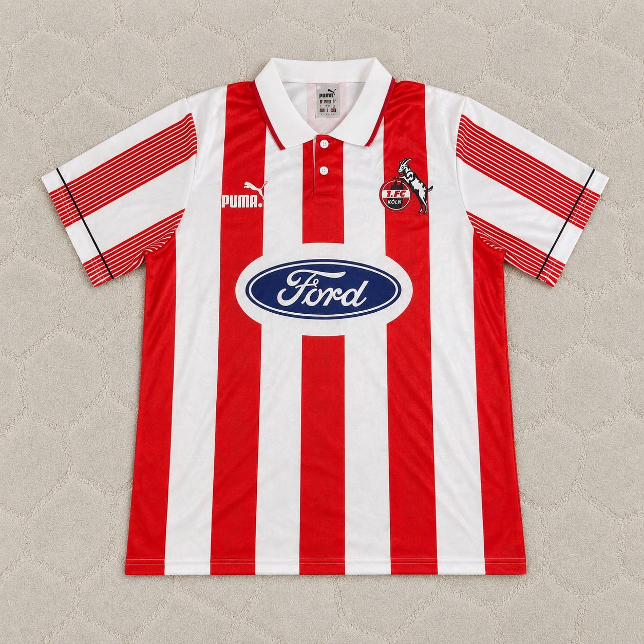 Toni Polster #9 FC Köln Retro Trikot Fußballtrikot