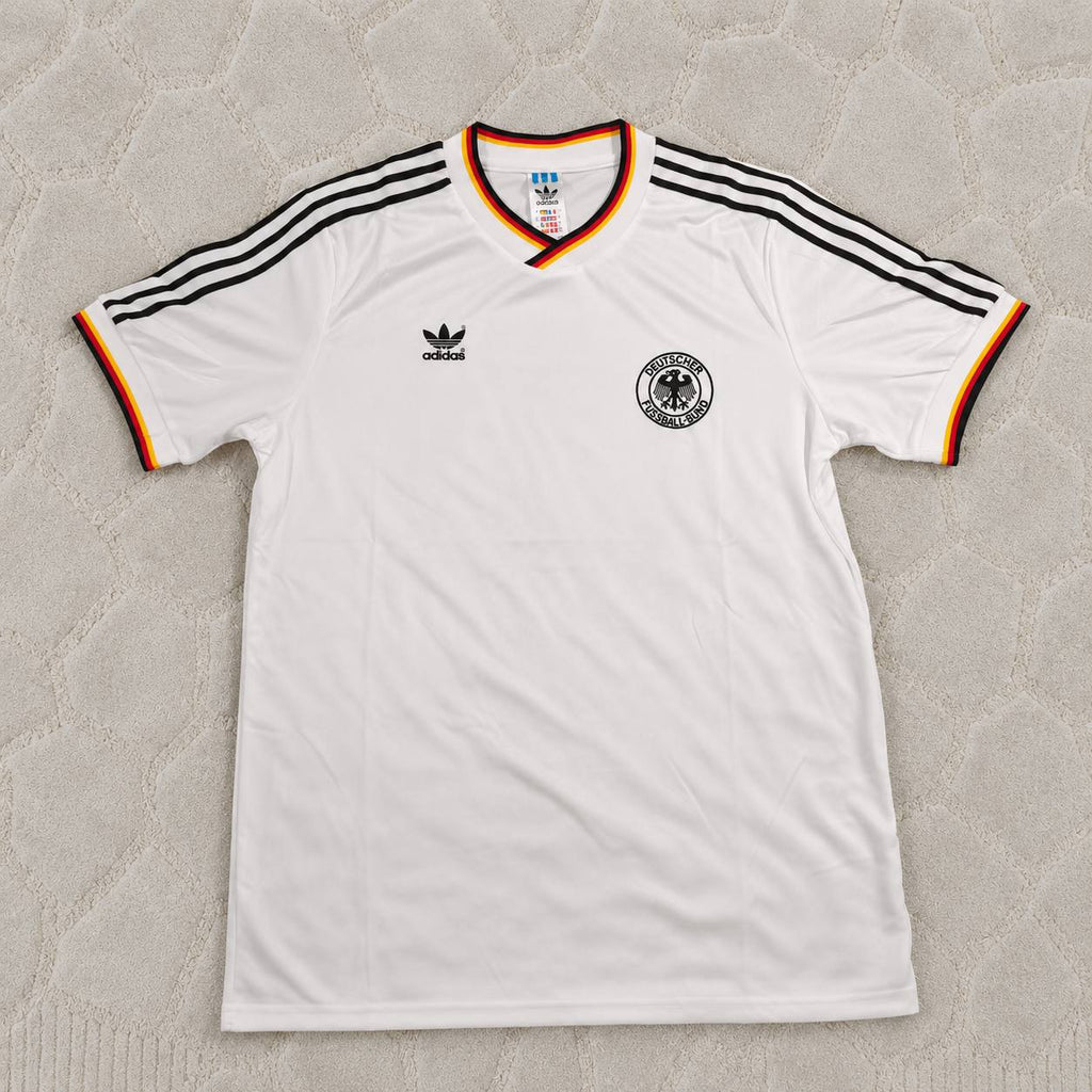 Pierre Littbarski #7 Deutschland 1986 Weltmeisterschaft Retro Trikot Wein