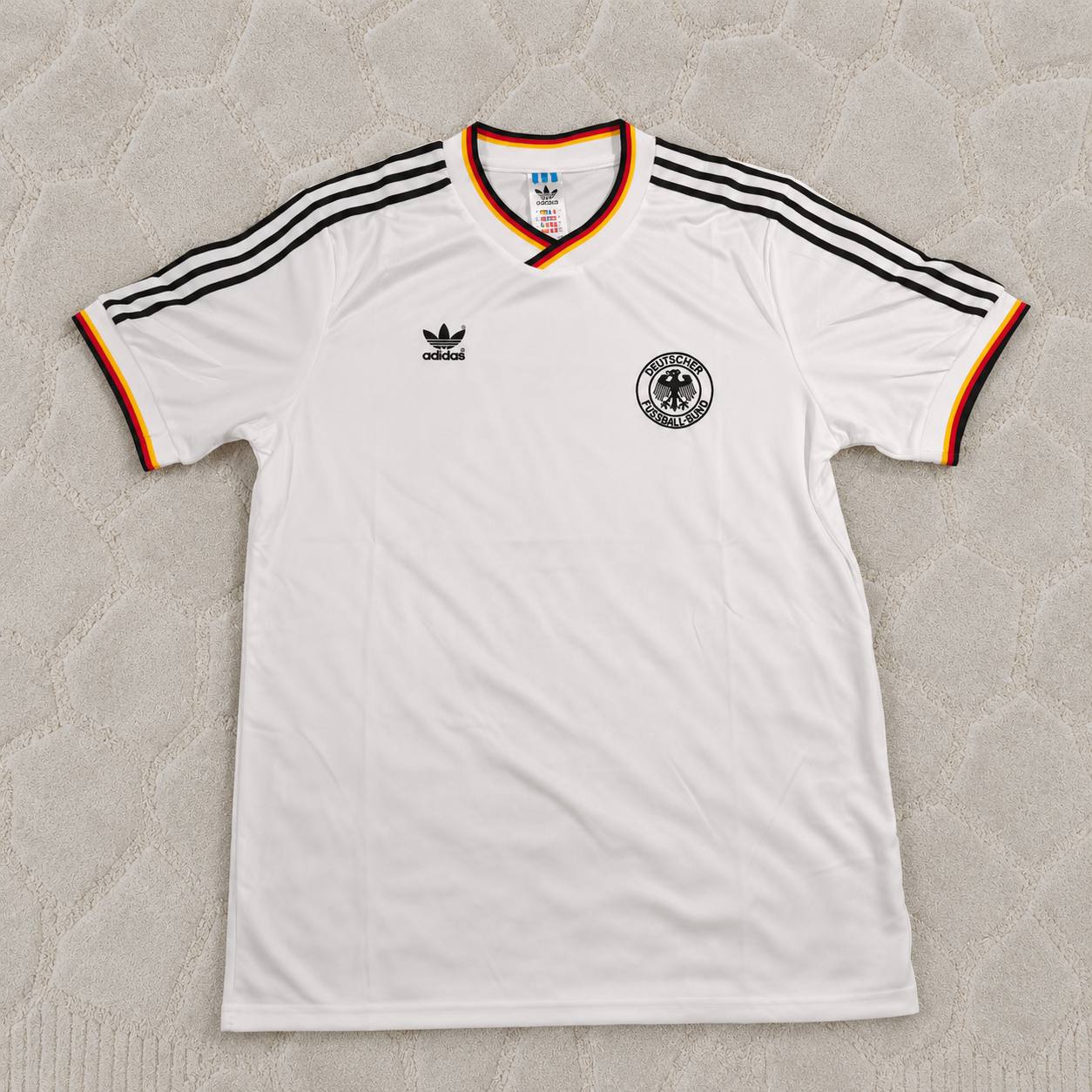 Pierre Littbarski #7 Deutschland 1986 Weltmeisterschaft Retro Trikot Wein