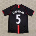 Rio Ferdinand Manchester United 2007-2008 Black Retro Football Jersey