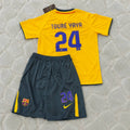 Yaya Touré Barcelona 2008-2009 Yellow Kids Retro Football Jersey
