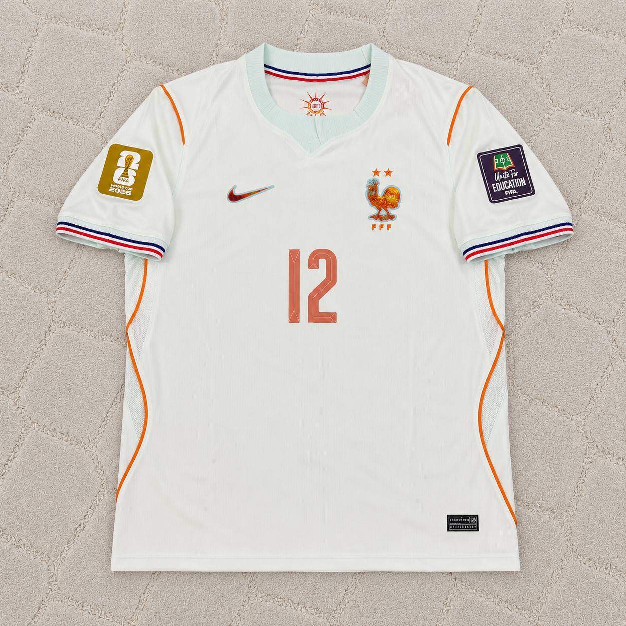 Bradley Barcola France 2026 World Cup Away Jersey