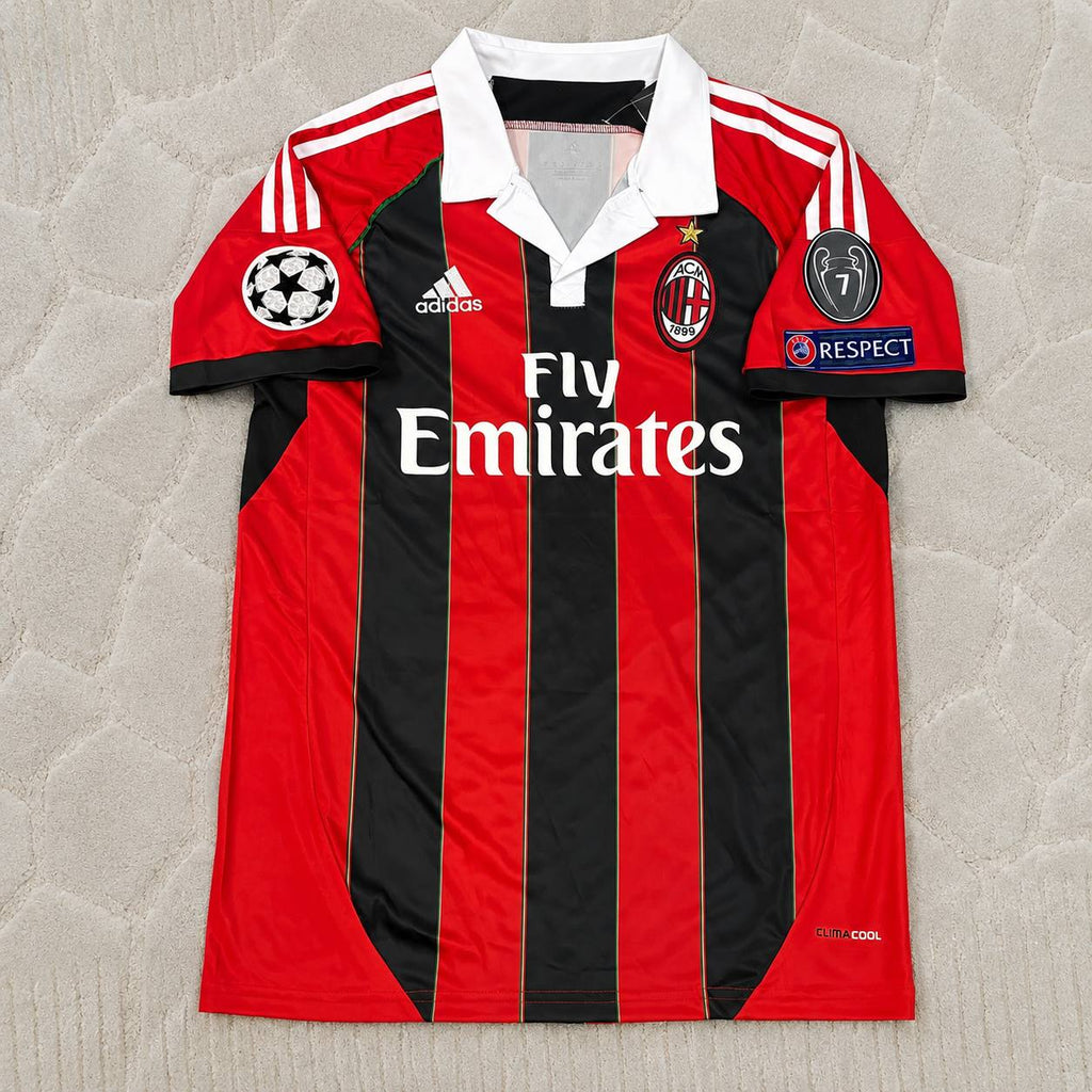 Mario Balotelli – AC Milan 2012/13 Home Retro Kit Jersey – | Trikot | Maillot Soccer Shirt