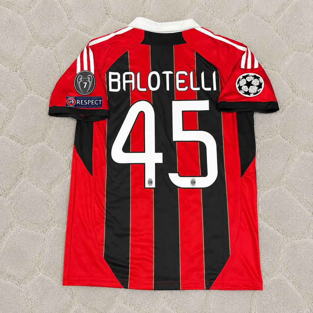 Mario Balotelli – AC Milan 2012/13 Home Retro Kit Jersey – | Trikot | Maillot Soccer Shirt