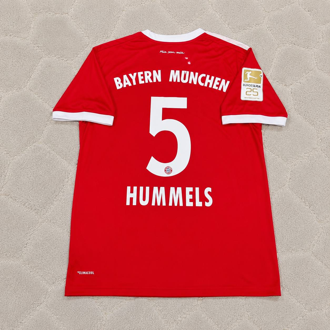 Mats Hummels Bayern Munich 2017-2018 Retro Home Jersey