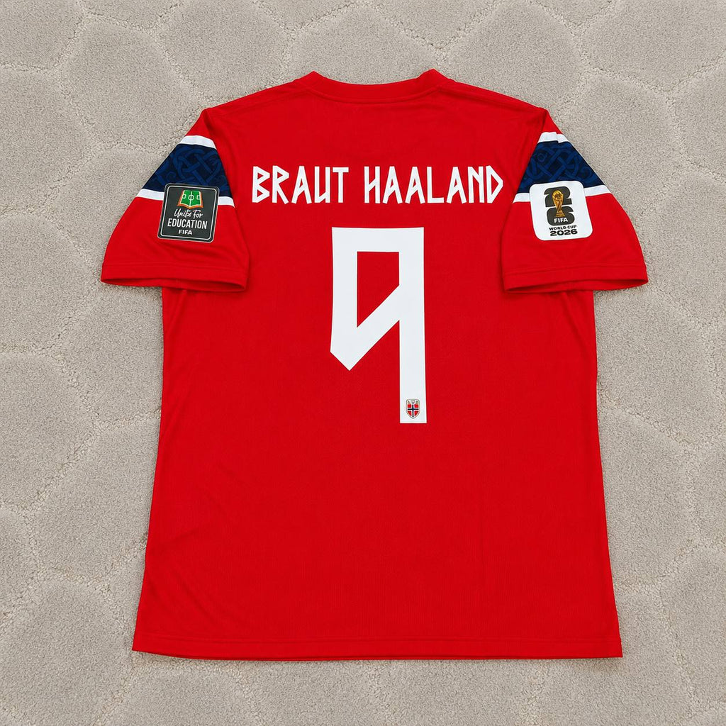 Erling Braut Haaland Norway 2026 WORLD CUP New Season Red Football Jersey Kit