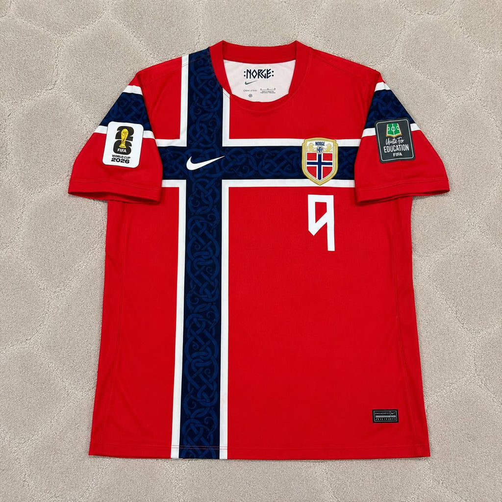 Erling Braut Haaland Norway 2026 WORLD CUP New Season Red Football Jersey Kit