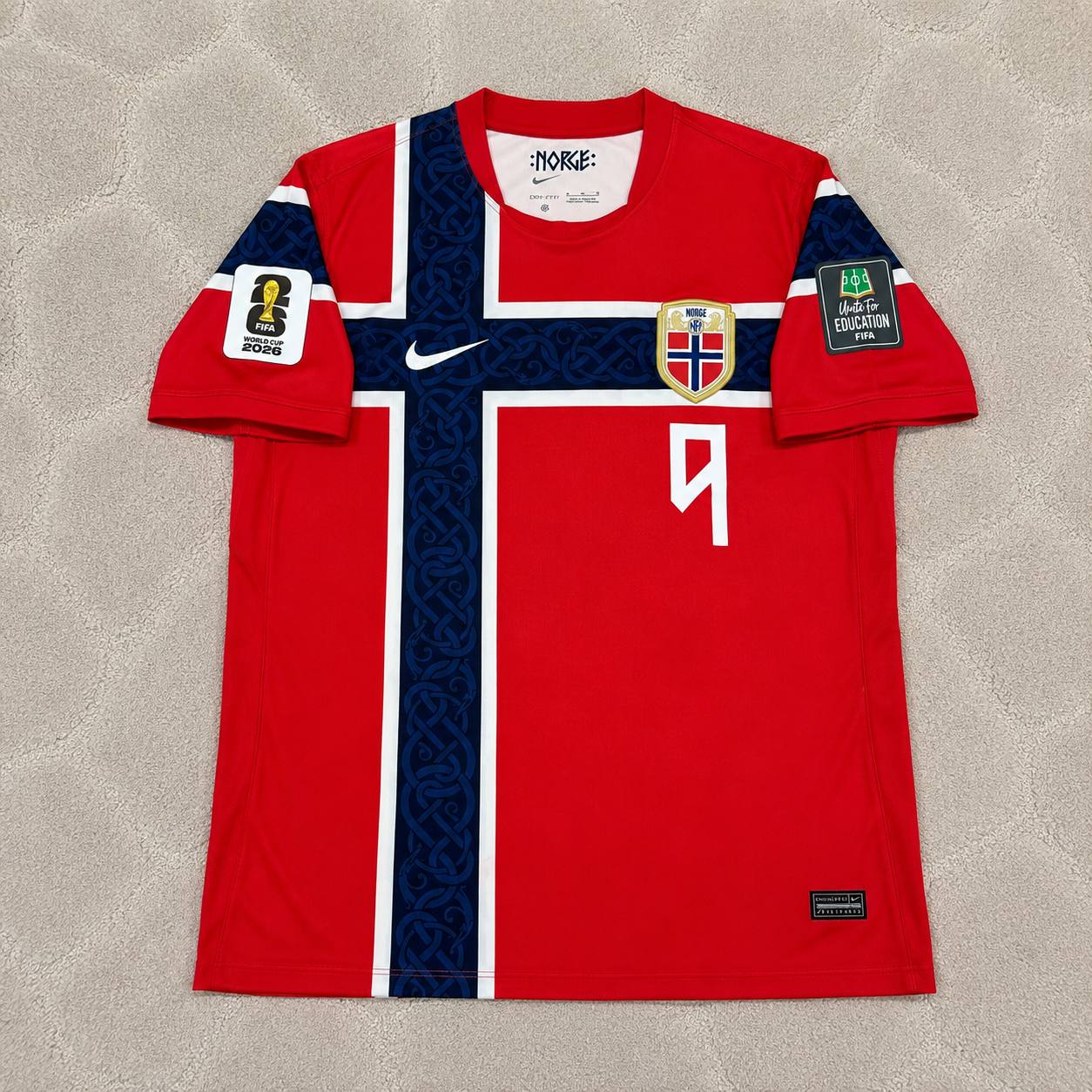 Erling Braut Haaland Norway 2026 WORLD CUP New Season Red Football Jersey Kit