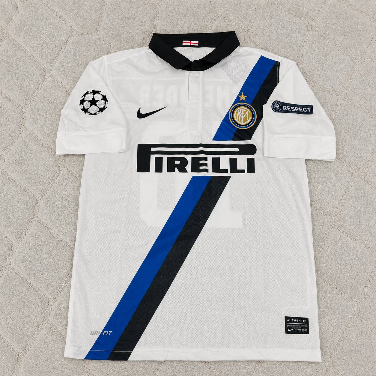 Wesley Sneijder - Inter 2011/2012 White Away Jersey Trikot Maillot Maglia Soccer Shirt