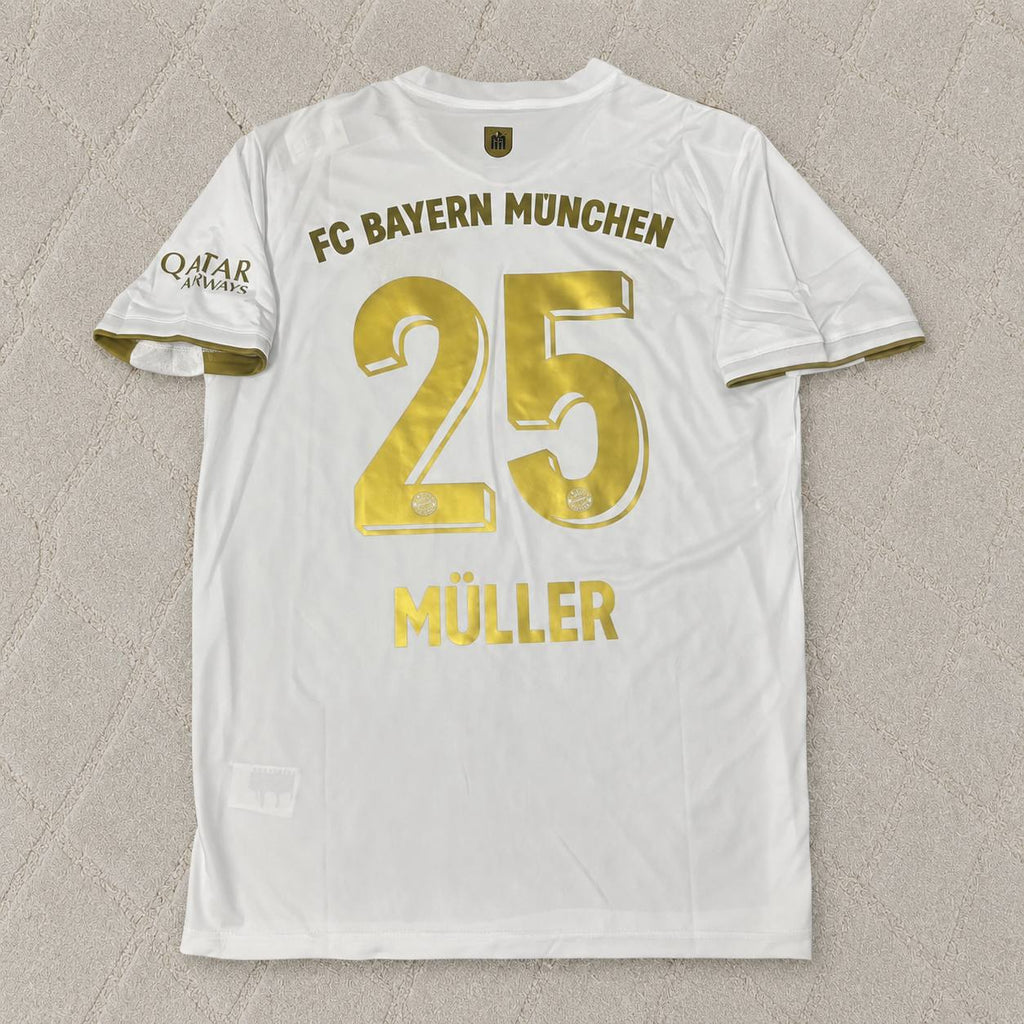 Thomas Müller #25 FC Bayern München 125 Years Anniversary Special-Edition White Jersey