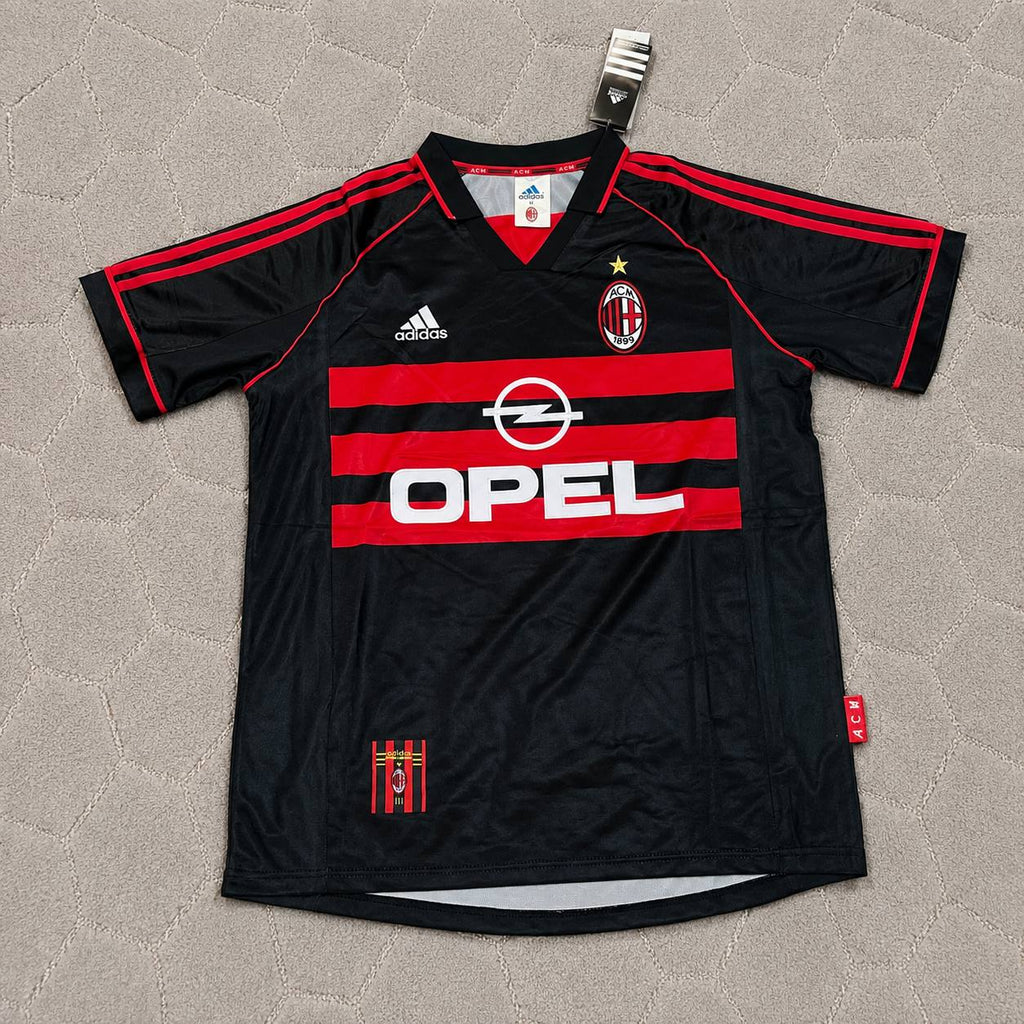 Oliver Bierhoff #20 AC Milan 1998-1999 Black Retro Football Jersey