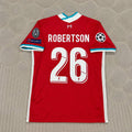 Andrew Robertson 26# Liverpool 2019 2020 Home Retro Football Jersey