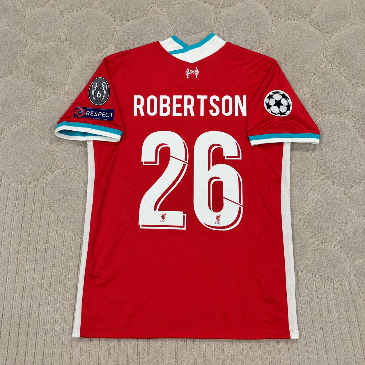 Andrew Robertson 26# Liverpool 2019 2020 Home Retro Football Jersey