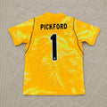 Jordan Pickford England Goalkeeper 2026 World Cup Yellow Football Jersey