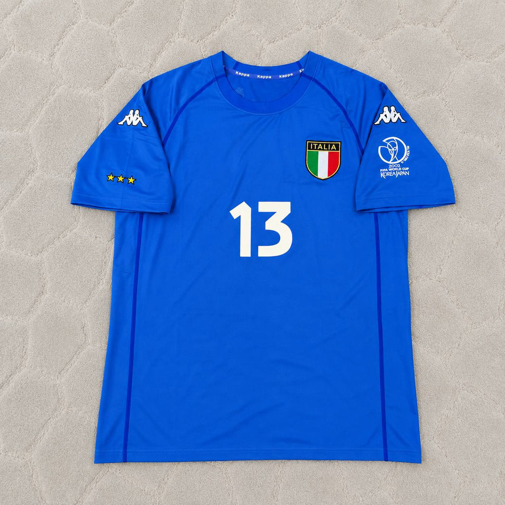 Alessandro Nesta #13 Italy 2002 World Cup Home Retro Jersey