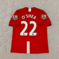 John O'Shea Manchester United 2007 2008 EPL Retro Red Jersey Trikot