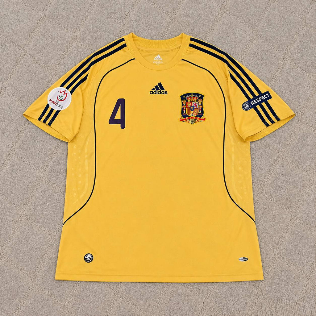 Carlos Marchena 4- Spain EURO 2008 Retro Football Jersey