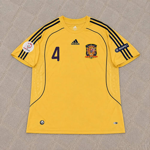 Carlos Marchena 4- Spain EURO 2008 Retro Football Jersey